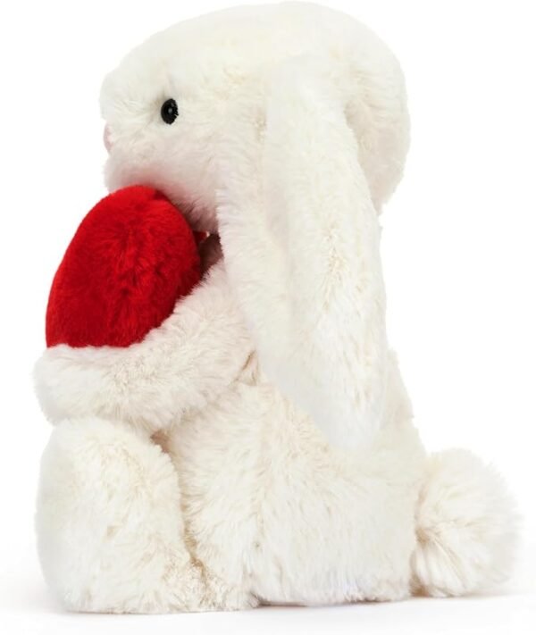 Jellycat Bashful Red Love Heart Bunny Stuffed Animal, Small 7 inches | Rabbit & Bunny Plush Toy | Classic Children's Gift | Valentine's Day Gift - Image 5